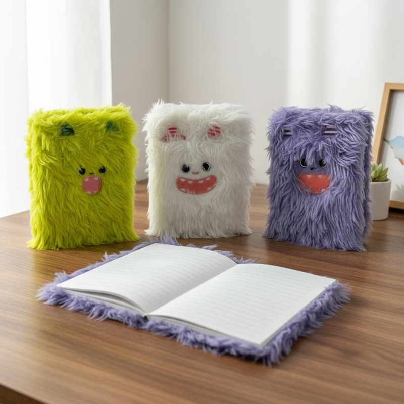 No.Ct09 A-5 Tüylü Hatıra Defteri 80 Yaprak