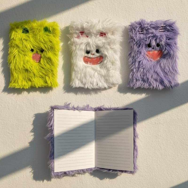 No.Ct09 A-5 Tüylü Hatıra Defteri 80 Yaprak