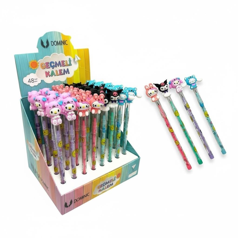 No.231119-1 Kuromi Modeli Geçmeli Yumurtlayan Kalem 48'Li Paket