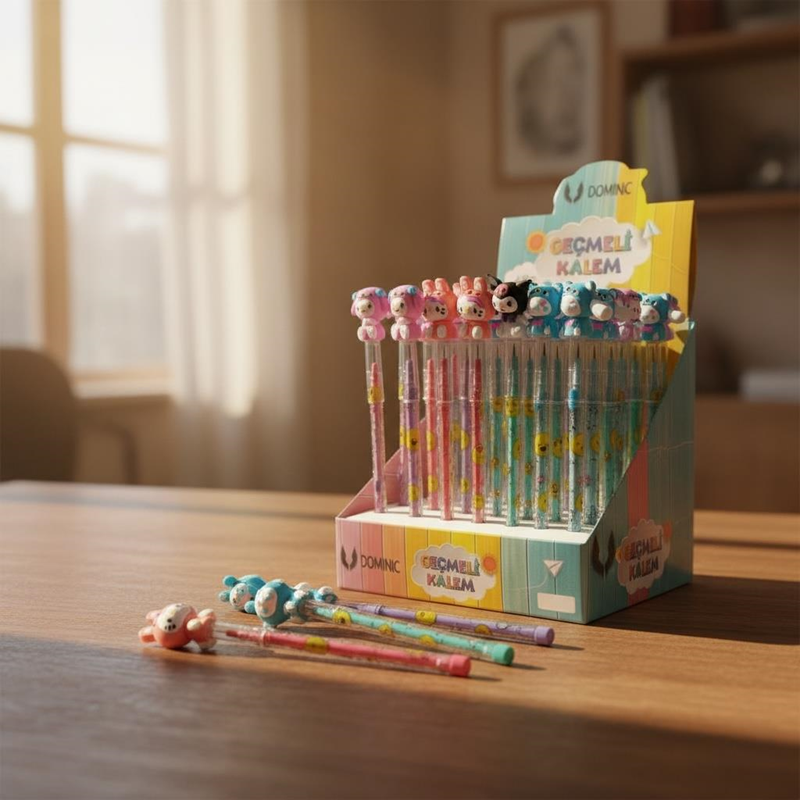 No.231119-1 Kuromi Modeli Geçmeli Yumurtlayan Kalem 48Li Paket