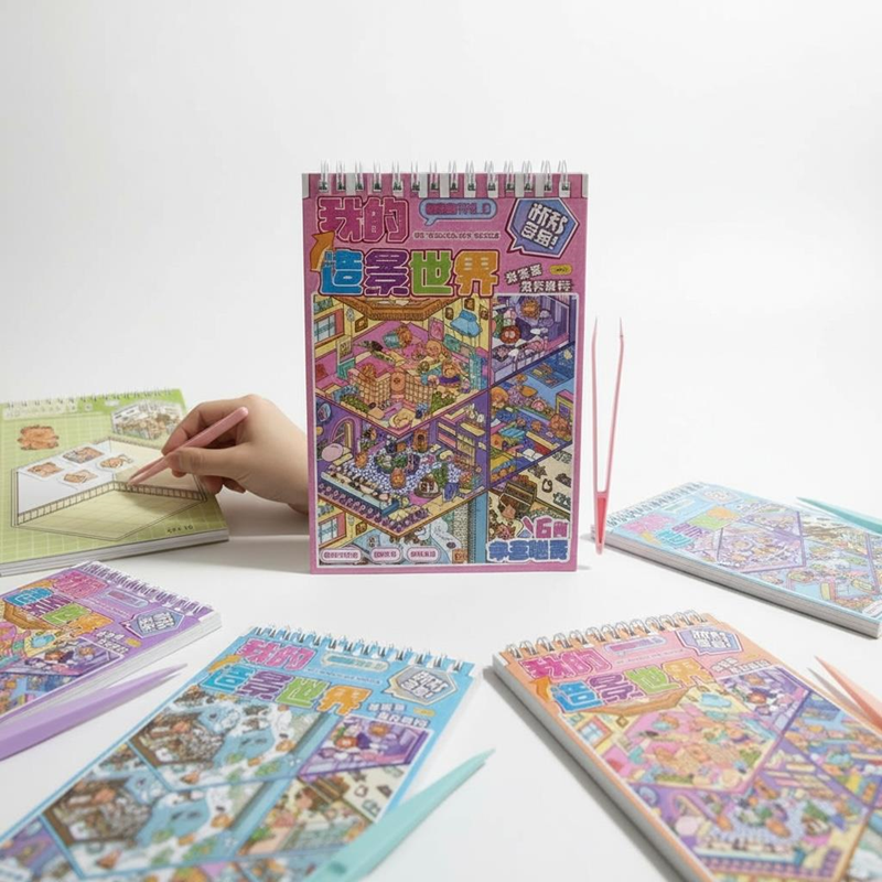 Capy Bara Ev Dizmeli Jel Şeffaf Sticker Defteri 12 Yaprak 24'Lü Paket