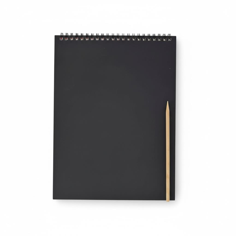 A-4 Spralli Kazıma Gökkuşağı Sihirli Defter 8 Sayfa 10 Yaprak