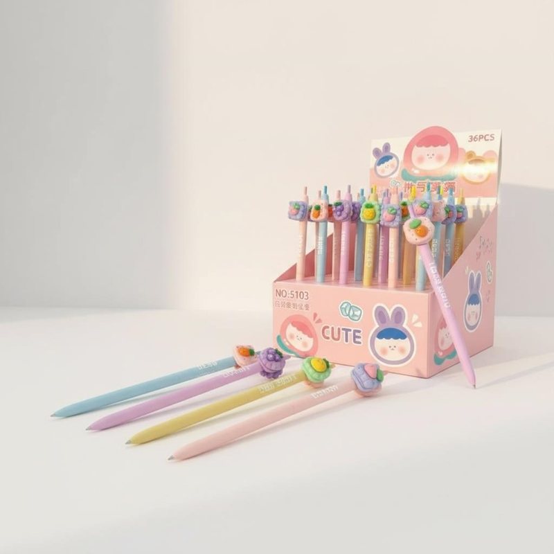 No.5103 Pastel Meyveler Figürlü Versatil Kalem 0.7 Uçlu 36Lı Paket