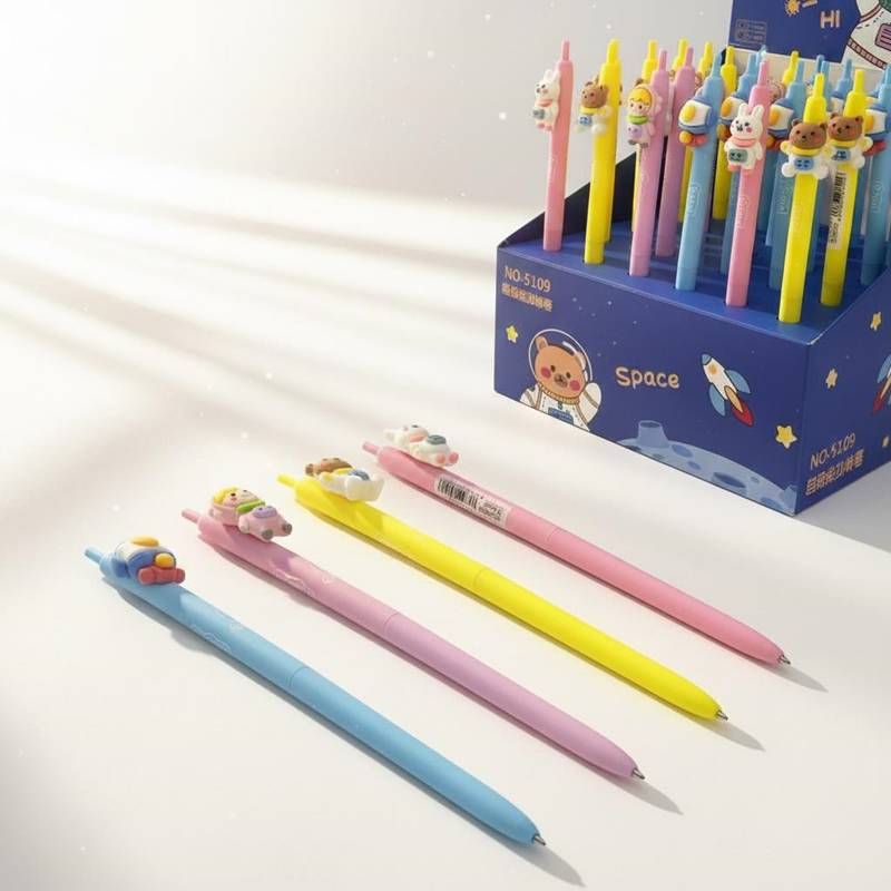 No.5109 Uzay-Astronot Figürlü Versatil Kalem 0.7 Uçlu 36Lı Paket