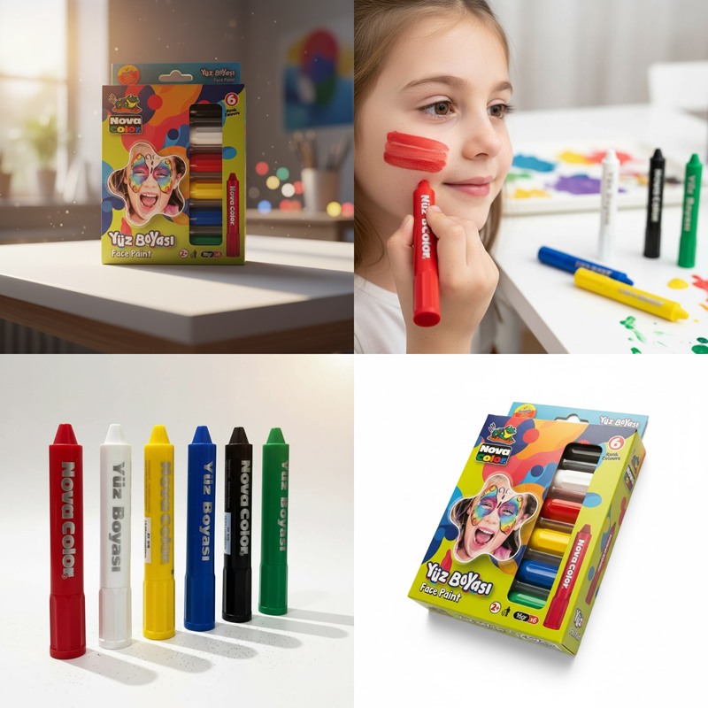 Nova Color 6 Renk Yüz Boyası
