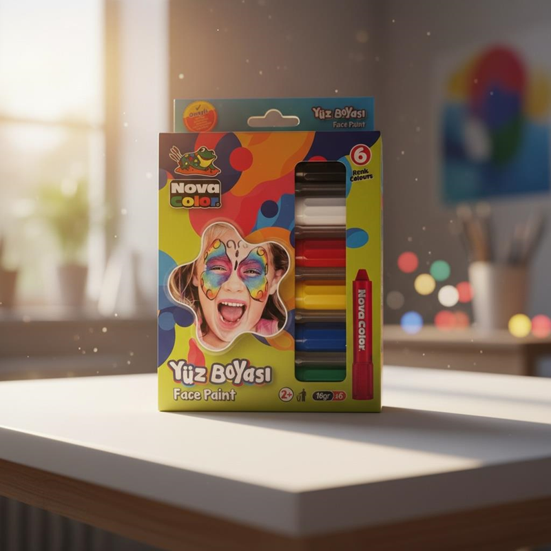 Nova Color 6 Renk Yüz Boyası Nova Color 6 Renk Yüz Boyası