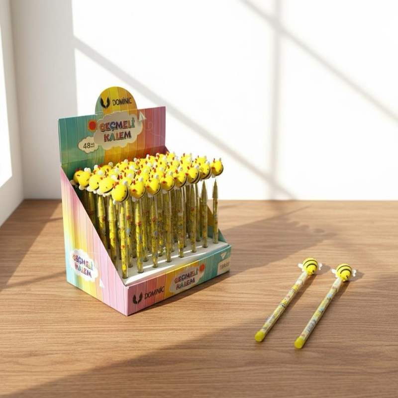 No.933 Arı Maya Modeli Geçmeli Yumurtlayan Kalem 48'Li Paket No.933 Arı Maya Modeli Geçmeli Yumurtlayan Kalem 48'Li Paket