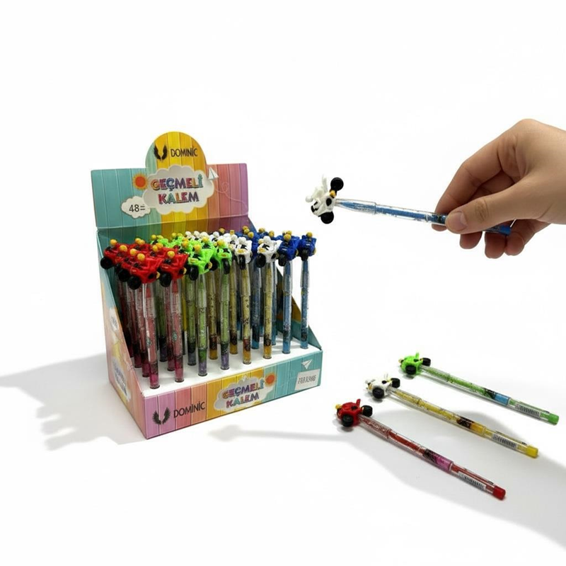 No.956 Motosiklet Modeli Geçmeli Yumurtlayan Kalem 48Li Paket