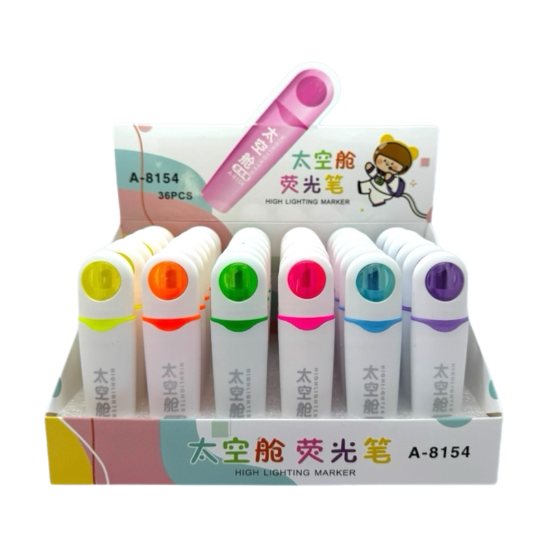 A-8154 UZAY NEON FOSFORLU KALEM 36LI PAKET
