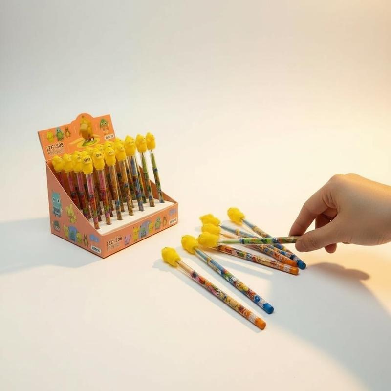 ZC-508 Pokemon Modeli Geçmeli Yumurtlayan Kalem 48Li Paket