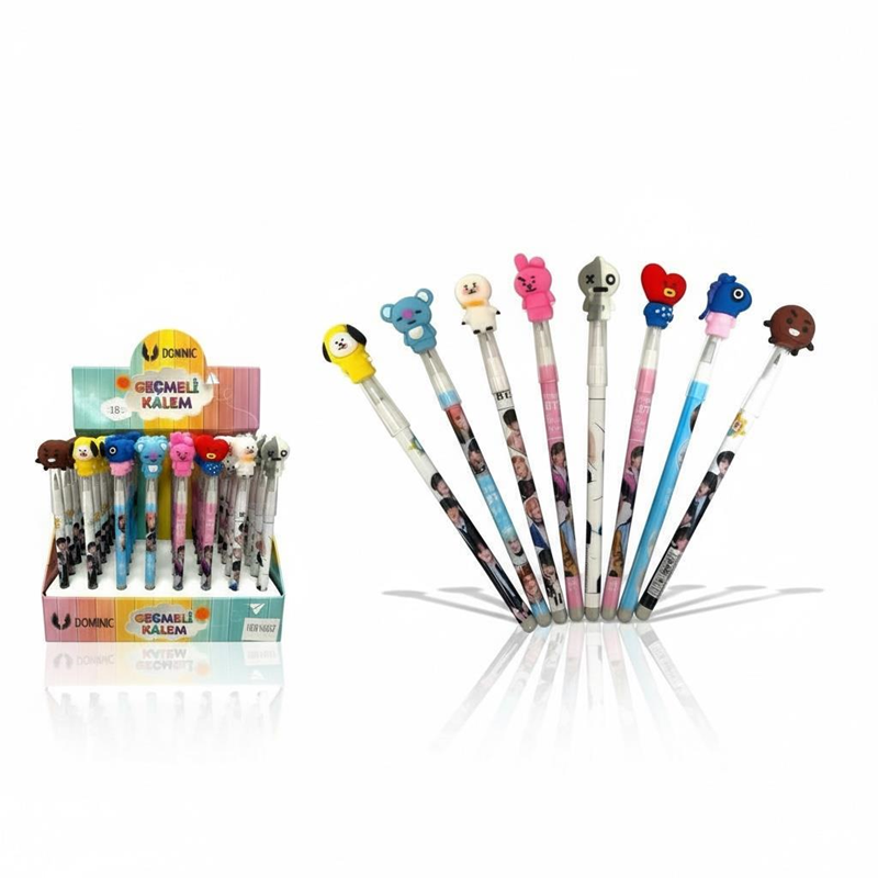 No.947 Karışık Figürler Geçmeli Yumurtlayan Kalem 48'Li Paket