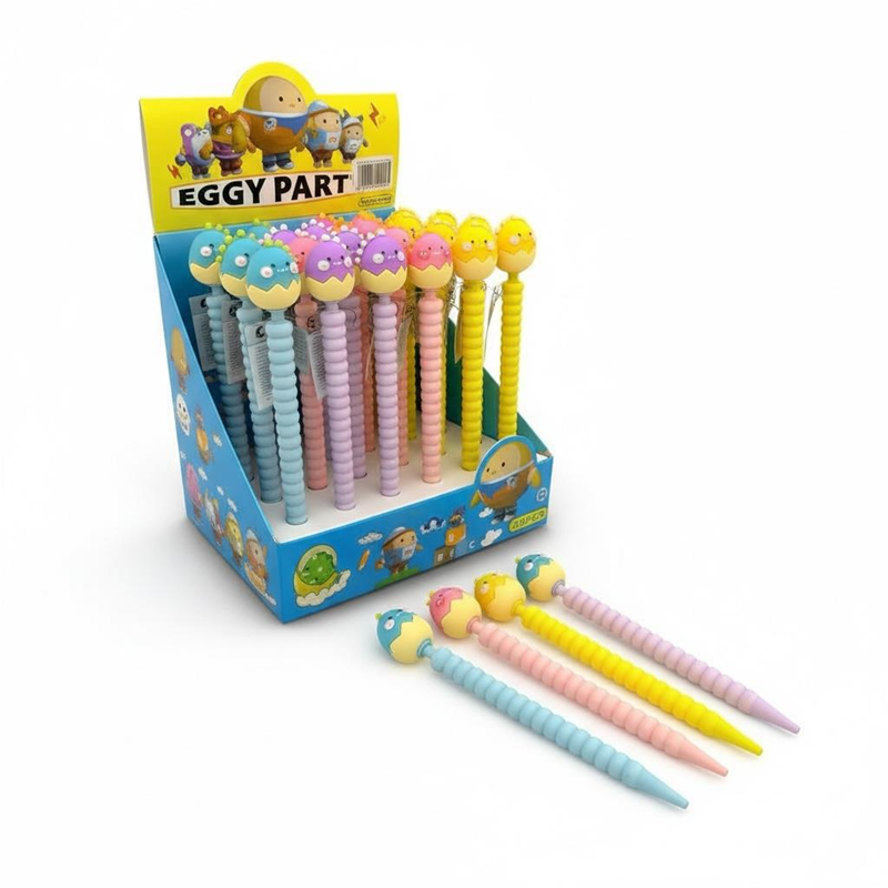 No.9222 Sevimli Yumurta Figürü Versatil Kalem 0.7 Uçlu 36'Lı Paket