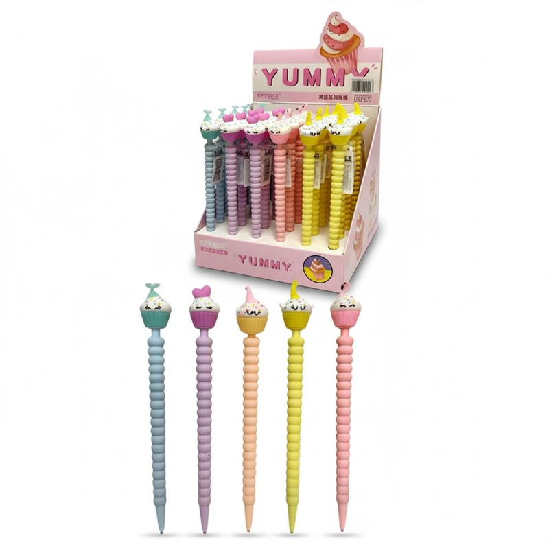 No.9990 Şekilli Pastalar Figürü Versatil Kalem 0.7 Uçlu 36'Lı Paket