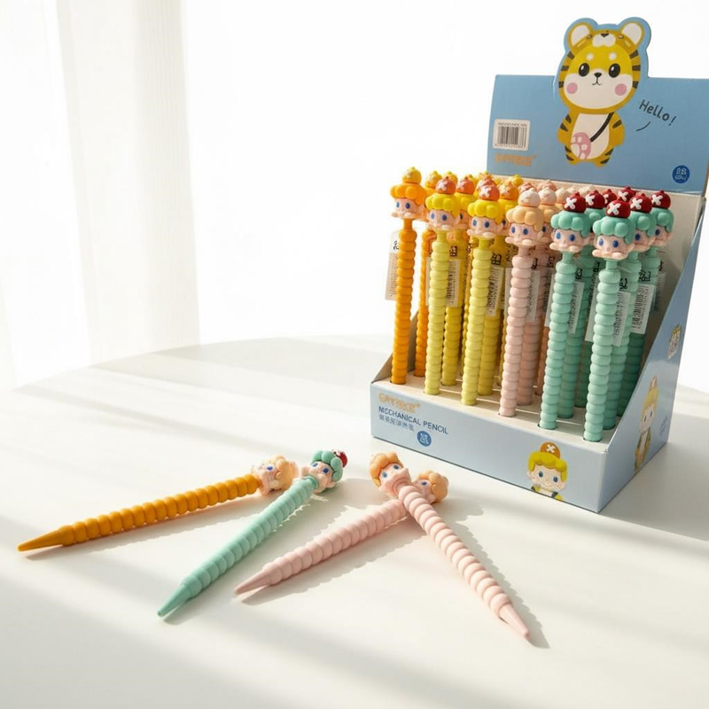 No.9987 Renkli Girls Figürü Versatil Kalem 0.7 Uçlu 36'Lı Paket