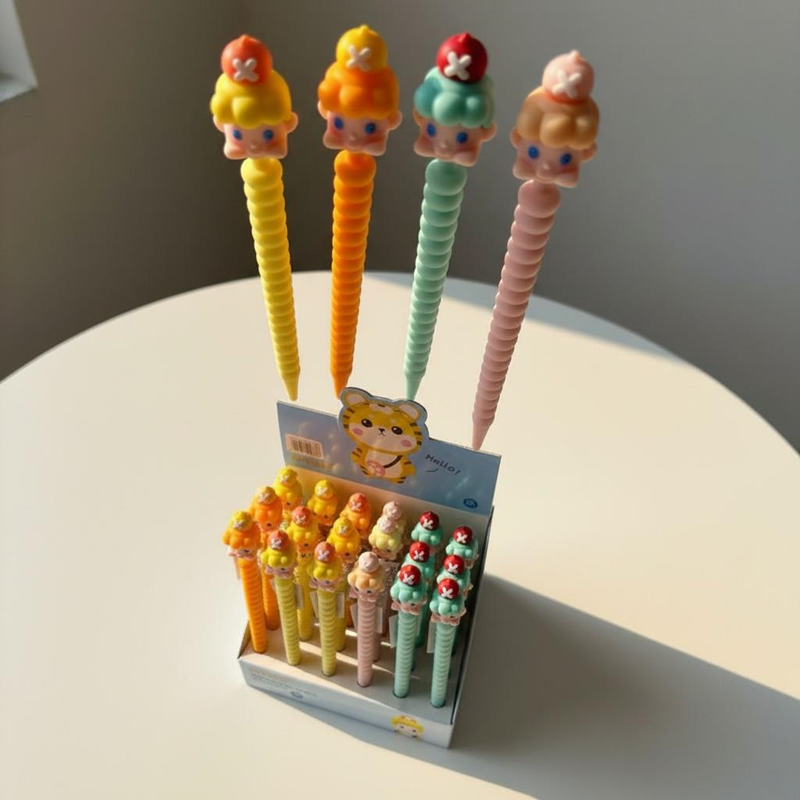 No.9987 Renkli Girls Figürü Versatil Kalem 0.7 Uçlu 36Lı Paket