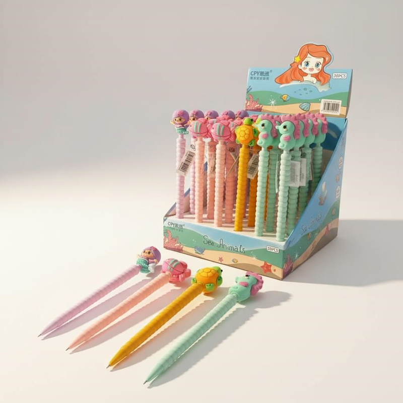 No.9210 Deniz Hayvanları Figürü Versatil Kalem 0.7 Uçlu 36'Lı Paket