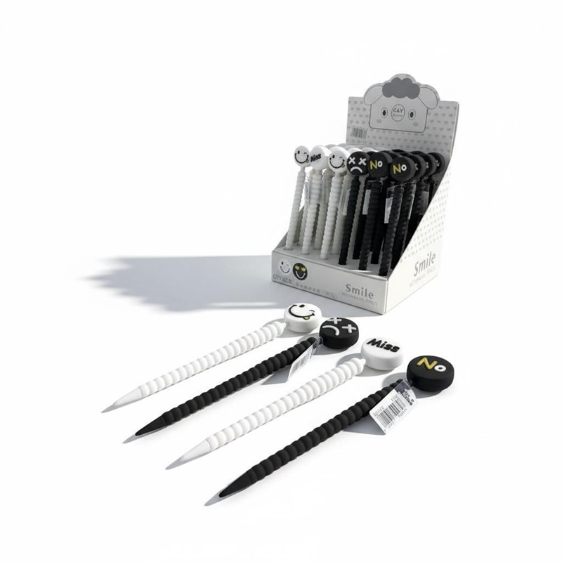 No.9982 Smile Emoji Figürü Versatil Kalem 0.7 Uçlu 36'Lı Paket