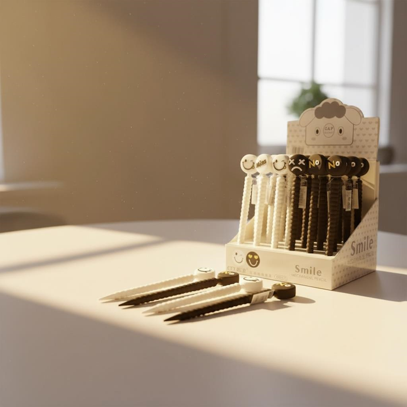 No.9982 Smile Emoji Figürü Versatil Kalem 0.7 Uçlu 36Lı Paket
