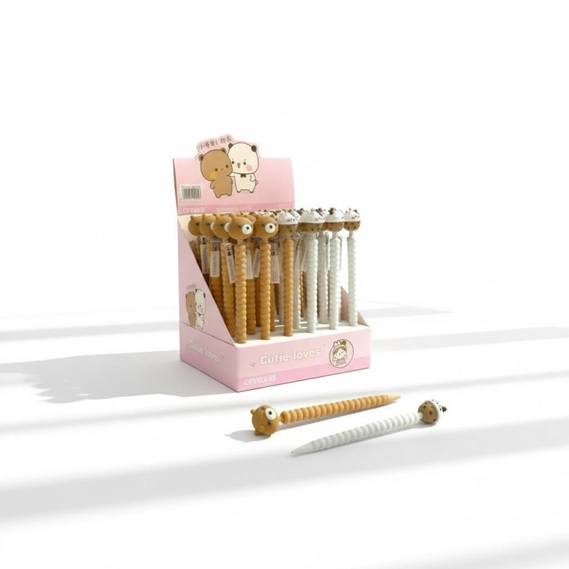 No.9200 Ayıcık Pasta Figürü Versatil Kalem 0.7 Uçlu 36'Lı Paket No.9200 Ayıcık Pasta Figürü Versatil Kalem 0.7 Uçlu 36'Lı Paket