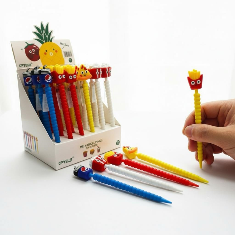 No.9980 Fast Food Figürü Versatil Kalem 0.7 Uçlu 36'Lı Paket