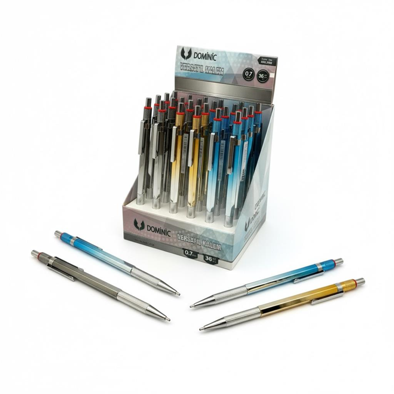 No.8768 Metal Versatil Kalem 0.7 Uçlu 36'Lı Paket