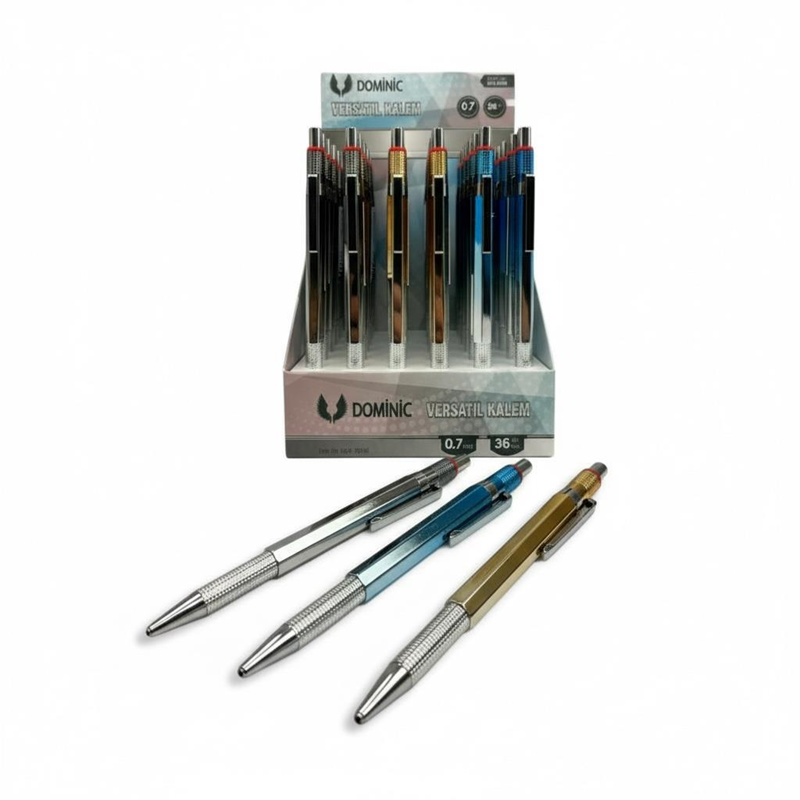 No.8768 Metal Versatil Kalem 0.7 Uçlu 36'Lı Paket No.8768 Metal Versatil Kalem 0.7 Uçlu 36'Lı Paket