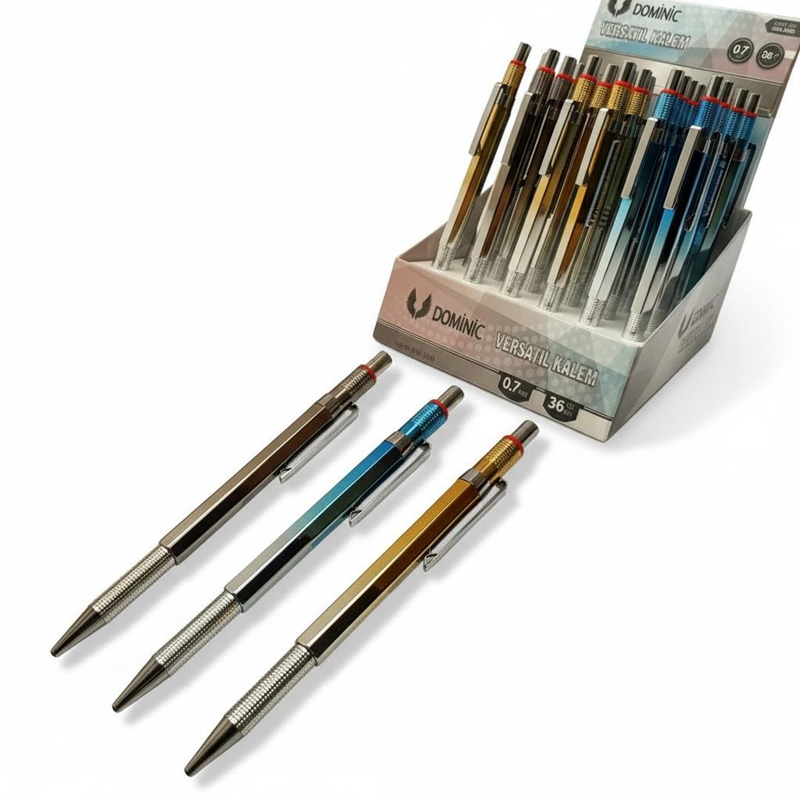 No.8768 Metal Versatil Kalem 0.7 Uçlu 36Lı Paket