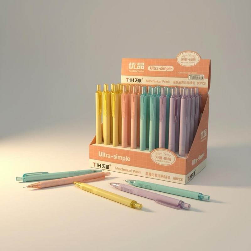 No.7070 Pastel Renkler Versatil Kalem 0.9 Uçlu 60'Lı Paket