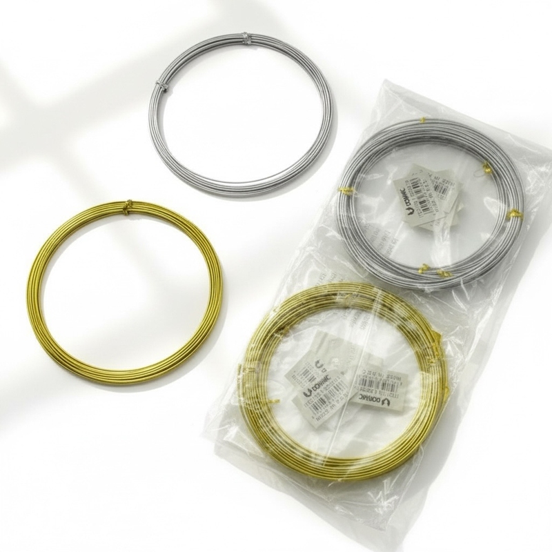 Gümüş-Bakır Bakır Tel 10 Mm * 5 Metre Poşetli 12'Li Paket (Her Biri Ayrı Poşetli)