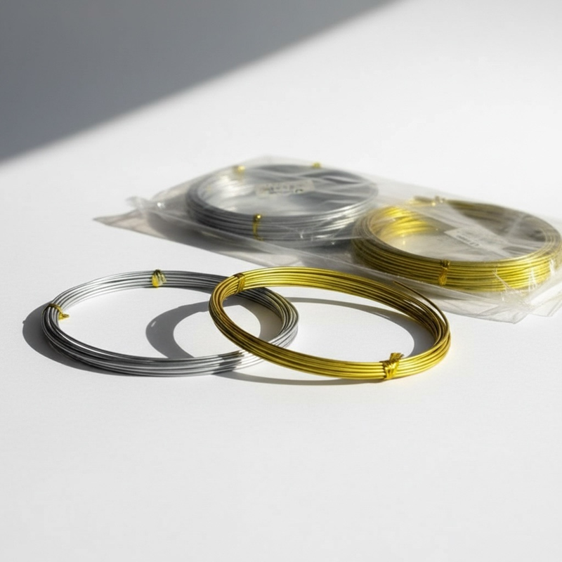 Gümüş-Bakır Bakır Tel 10 Mm * 5 Metre Poşetli 12Li Paket (Her Biri Ayrı Poşetli)