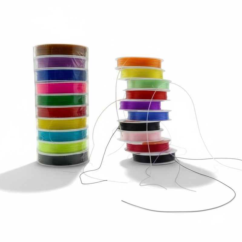 Misina Renkli Lastikli Esnek Kopmayan 10'Lu Paket