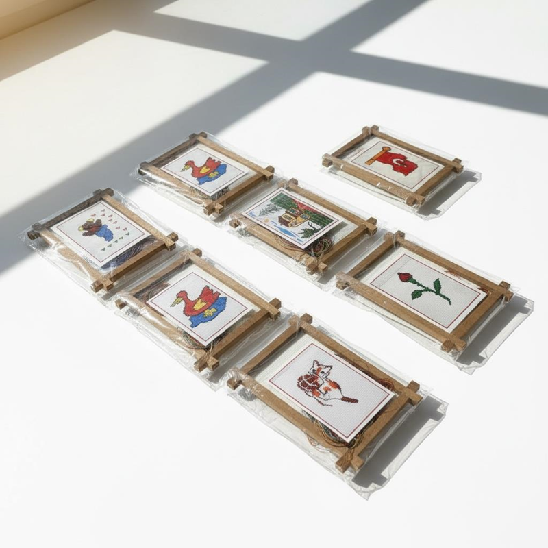 Etamin Çalışma Seti Ahşap Model