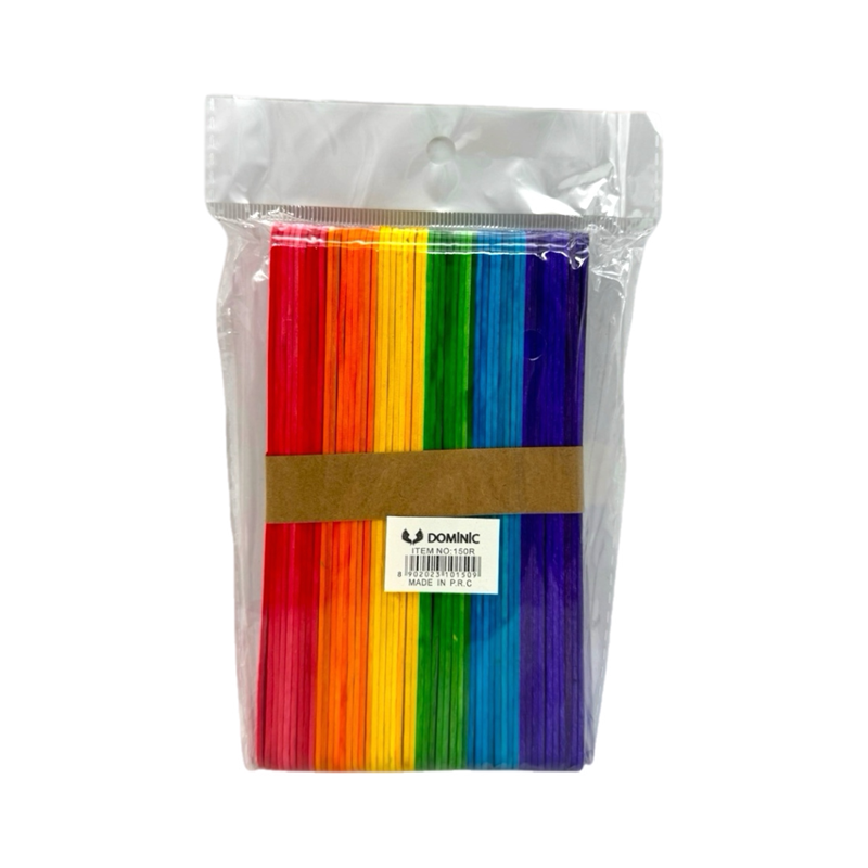 Renkli İthal Dil Çubuğu 50'Li Poşet