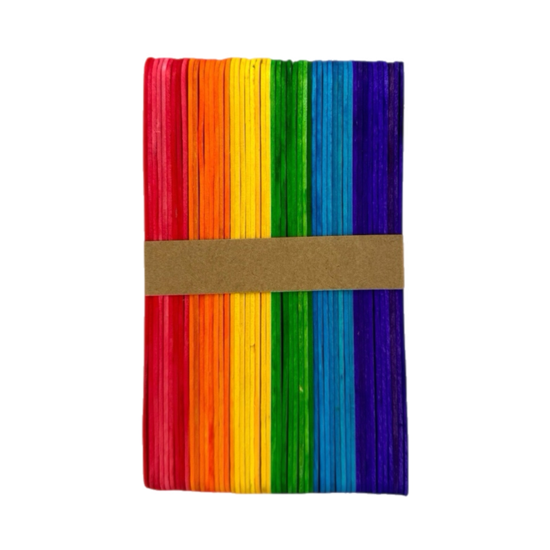 Renkli İthal Dil Çubuğu 50'Li Poşet