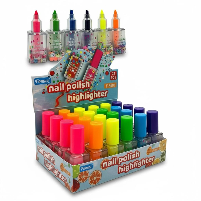 Oje Figürlü Neon Renk Fosforlu Kalem 24'Lü Paket Oje Figürlü Neon Renk Fosforlu Kalem 24'Lü Paket