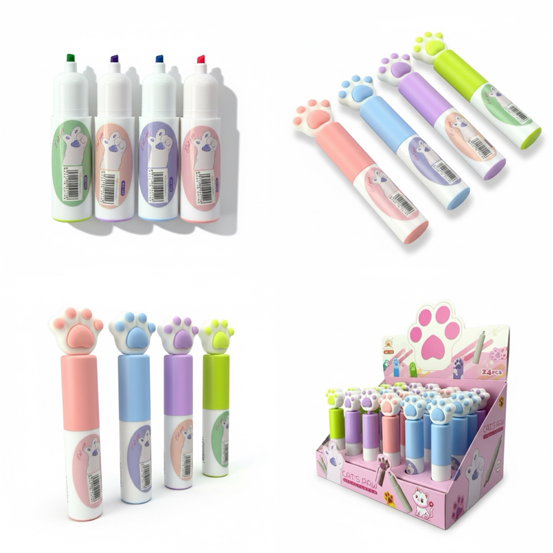 Md-132 Pati Figürlü Fosforlu Kalem 24'Lü Paket