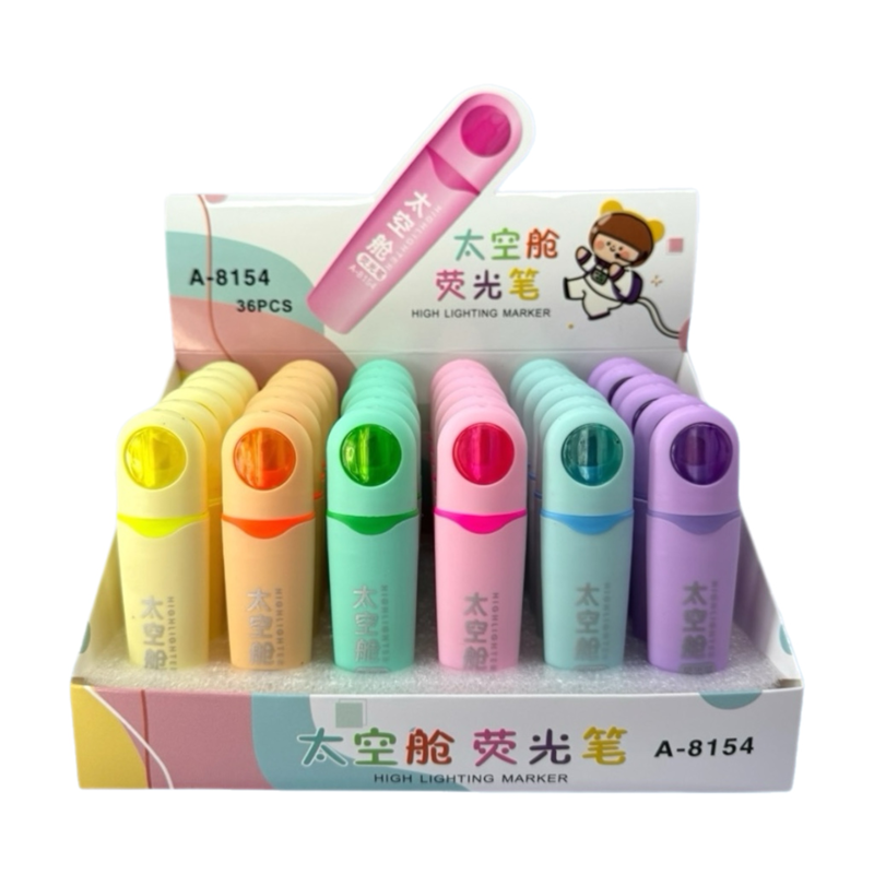 A-8154 UZAY PASTEL FOSFORLU KALEM 36LI PAKET