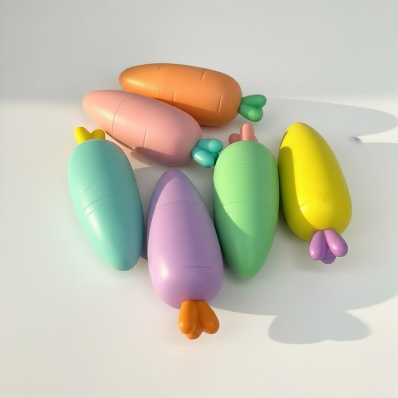 M-809 Havuç Figürü Pastel Renkler Fosforlu Kalem 6'Lı Set M-809 Havuç Figürü Pastel Renkler Fosforlu Kalem 6'Lı Set