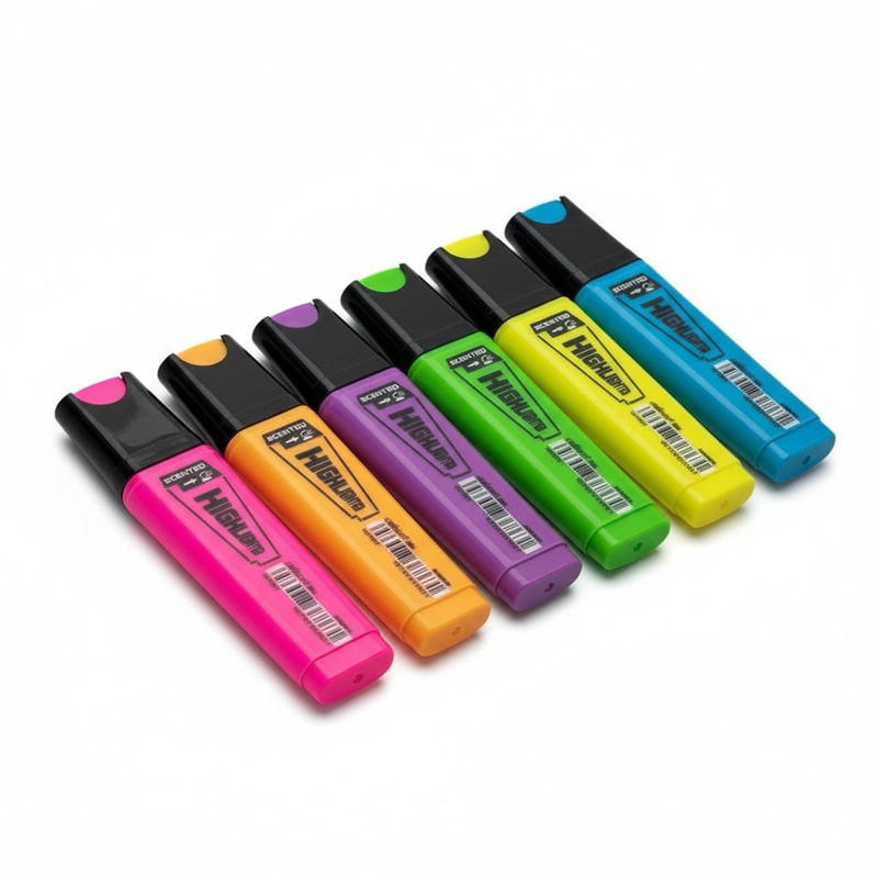 Chosch Cs-H879 Neon Kokulu Lüks Pastel Renkler Fosforlu Kalem 6Lı Set