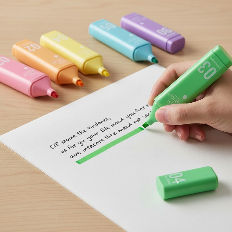 Chosch Cs-H826 Pastel Kokulu Lüks Pastel Renkler Fosforlu Kalem 6Lı Set