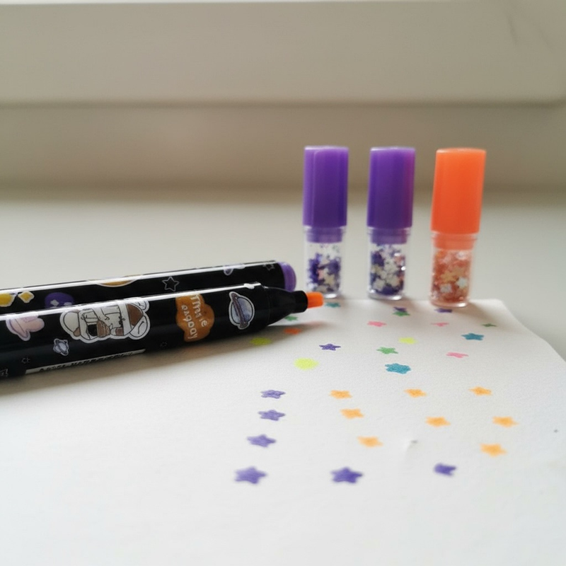 H-531 Pullu Mühür Modeli Fosforlu Kalem 6'Lı Set H-531 Pullu Mühür Modeli Fosforlu Kalem 6'Lı Set