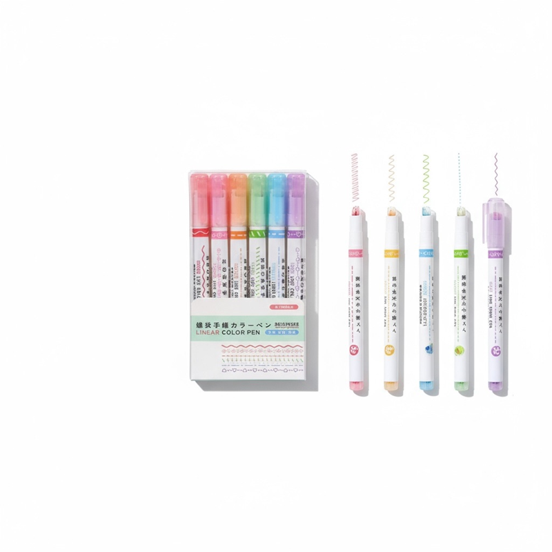 Dm-7008 Şerit Fosforlu Kalem 6'Lı Set