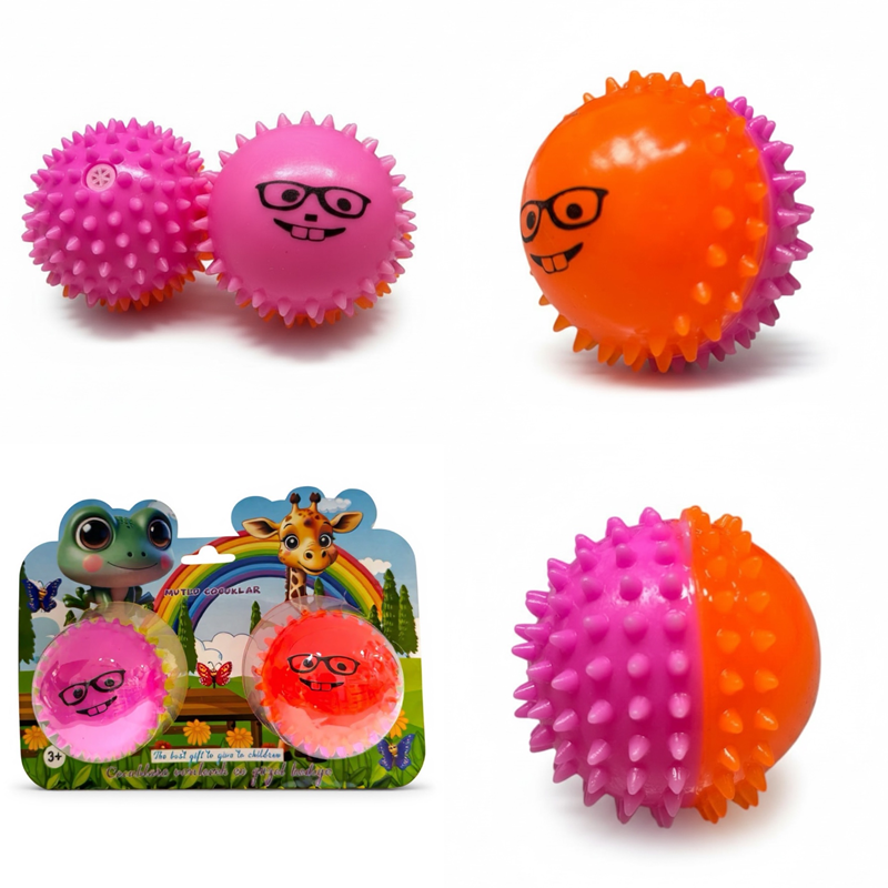 Renkli Ses Çıkaran Zıp Zıp Top 2'Li Set