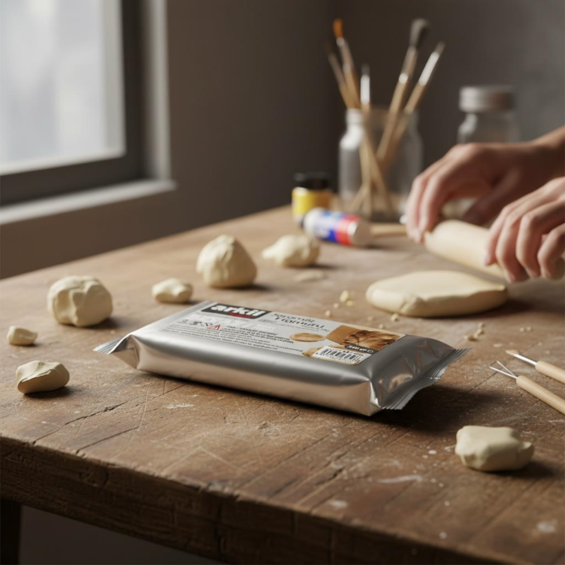 Seramik Hamuru Kil Çamuru 250 Gr Beyaz Renk Seramik Hamuru Kil Çamuru 250 Gr Beyaz Renk