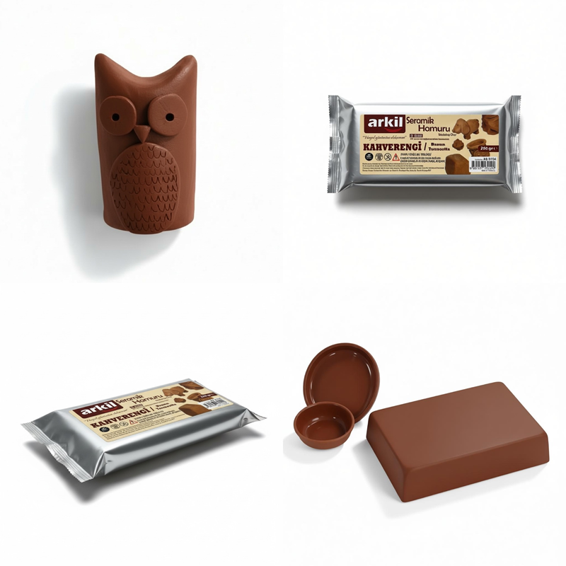 Seramik Hamuru Kil Çamuru 250 Gr Kahverengi