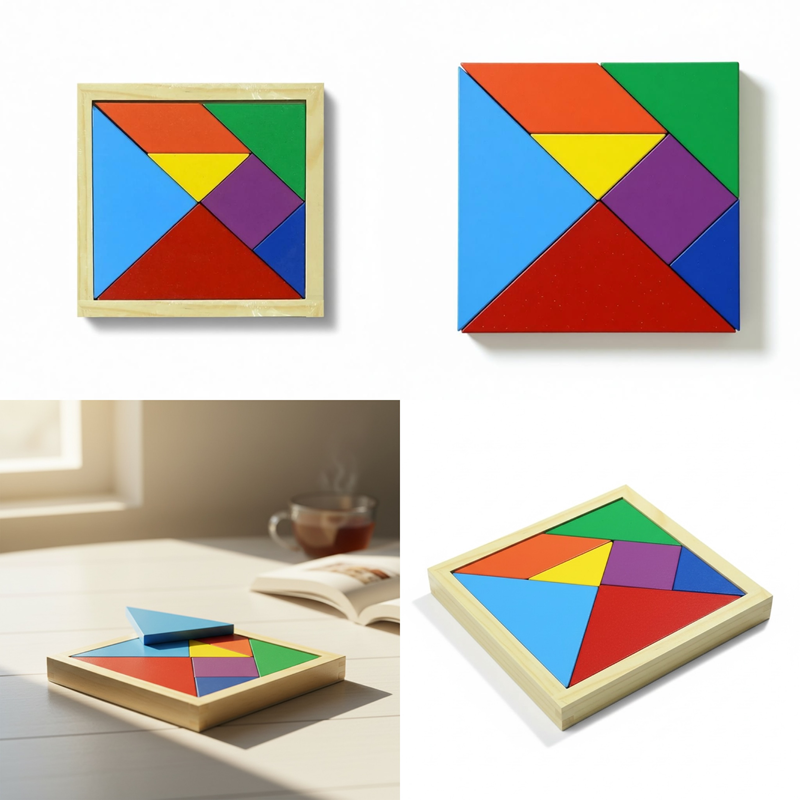 20*20 Cm Ahşap Tangram