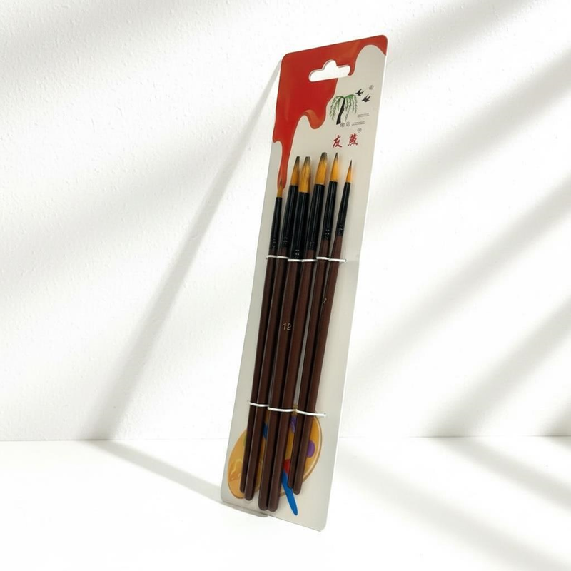 İthal Kaliteli Sulu Boya Fırça Seti 6'Lı Set