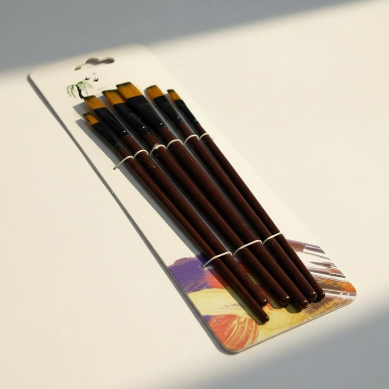 İthal Kaliteli Yağlı Boya Fırça Seti 6Lı Set