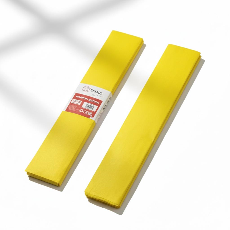 Krapon Kağıdı Sarı Renk 10'Lu Paket Krapon Kağıdı Sarı Renk 10'Lu Paket