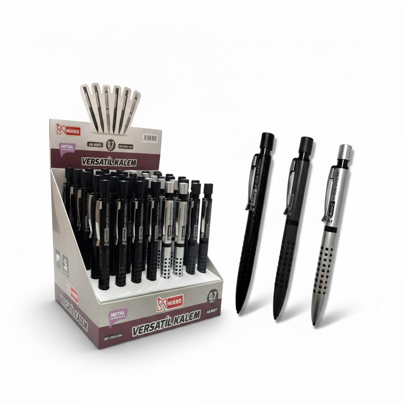 Mp-502B Ofis Metal Versatil 0.7 Uçlu 40'Lı Paket Mp-502B Ofis Metal Versatil 0.7 Uçlu 40'Lı Paket